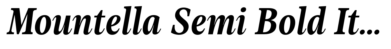 Mountella Semi Bold Italic